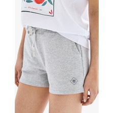 Blackspade Kadın Şort 60635 - Gri Melanj