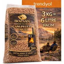 Bozsan Yüksek Isı Değerli A1 Kalite 3kg Dumansız %100 Çam Peleti Yakıtı 3kg 6mm