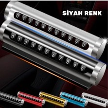 Cocoloco Home Metal Kasa Numara Çevirmeli Ayarlı Araç İçi Telefon Numaratör Park Numarası Parkmatik 1 Adet Gri