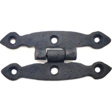 Marsilyan Antika Tarz Dekoratif Pirinç Dar Menteşe - 75X39 Mm, Oksit