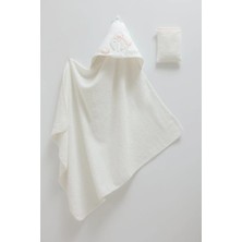 Caramell Basıc Unısex Bebek Havlu SİLİCİ-82X90 cm - Pudra - 0 - 12 Ay Pudra