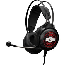 Rampage K29 Thunder Mikrofonlu Gaming Kulaklık Kablolu Stereo Işıklı Özelliklerle Gri ve Siyah