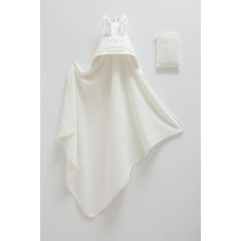 Caramell Basıc Kız Bebek Havlu SİLİCİ-82X90 cm - Ekru - 0 - 12 Ay Ekru