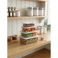 Cook&Kitchen Follow Me Mono Saklama Kabı 4'lü Beyaz