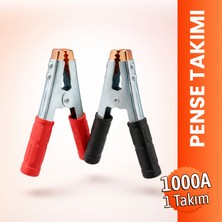 Badem10 Oto Akü Akümülatör Şarj Takviye Pensesi 1000 Amper Pensesi 1 Çift Kablosuz
