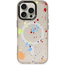 Fuchsia iPhone 16 Pro Max ile Uyumlu Colorful Magneticsafe Kapak - Titan Gri