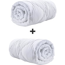 Zeynep Teksil Zeynep Tekstil Çift Kişilik Silikon Yorgan 195 x 215 cm Terletmez Pamuk Polyester 2'li