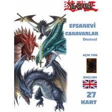 Çakmak Oyun Dükkanı Ingilizce Efsanevi Canavarlar Destesi 27 Adet Yugioh Kartı Yu-Gi-Oh!