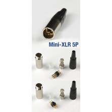 Mykablo 5 Pin Mini Xlr Erkek Konnektör