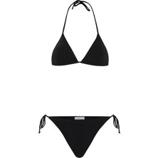 Aquella Lurex Siyah Üçgen Bikini Takım