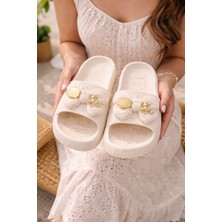 Slipcat Kadın Kaydırmaz Taban Terlik Balkon Banyo Havuz Sahil Plaj Havuz Günlük Terlik