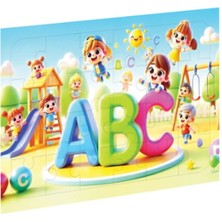 Ca Games Eğlenceli Harfler Ahşap Puzzle