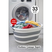 Funny Life Hobby Life 33 Lt Katlanır Çamaşır Sepeti - Akordiyon Katlanır Çok Amaçlı Sepet