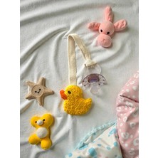 Colore Emzik Askısı Çift Taraflı Bebek Çocuk Emzik Askısı/punch El Işi