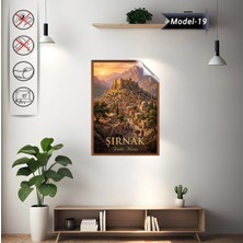 Akıllı Kağıt Türkiye Iller Tablo - Poster Şırnak (Model-19)