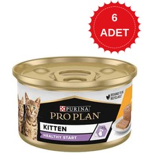 Pro Plan Kitten Healthy Start Tavuklu Yavru Kedi Konservesi 85 gr x 6 Adet