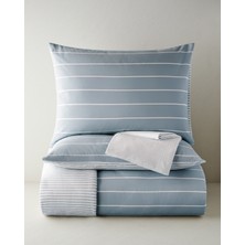 English Home Timeless Line Kolay Ütülenir Çarşaflı Çift Kişilik Nevresim Takımı 200x220 cm Açık Mavi