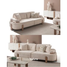 Velura Home & Living Aras 3'lü Kanepe & Üçlü Koltuk