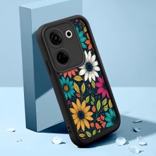 HONTINGA Tecno Camon 20 ile Uyumlu Kılıfı Düşüme Önleyici Basitlik Anti Düşme Kamera Korumali Şirin Kedi Siyah Desen Yumuşak Silikon Telefon Kılıfı Kadın ve Erkek Için Uygundur K2-0249