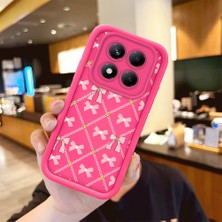 HONTINGA Xiaomi Redmi Note 11 Pro 5g ile Uyumlu Kılıfı Düşüme Önleyici Basitlik Anti Düşme Kamera Korumali Şirin Küçük Fiyonk Desen Gül Kırmızı Yumuşak Silikon Telefon Kılıfı K8-0071