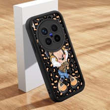 HONTINGA Vivo X300 Pro ile Uyumlu Kılıfı Düşüme Önleyici Basitlik Anti Düşme Kamera Korumali Şirin Mickey Minnie Siyah Desen Yumuşak Silikon Telefon Kılıfı Kadın ve Erkek Için Uygundur K2-0398