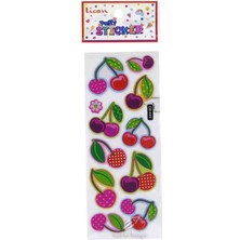 Ticon Sticker Puffy Kabartma Etiket 348938 Kiraz