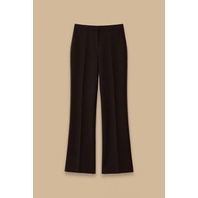 Seçil Kadın Ispanyol Paça Klasik Pantolon - Siyah