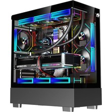 Next Gaming Orion Elite Xl 6x Argb Fan Kumanda ve Kontrolcü Atx Boş Bilgisayar Kasası Siyah