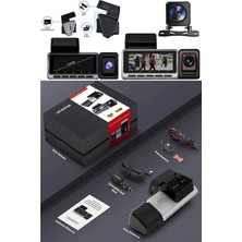 Inox Araç Kamerası 2K UHD Wifi Özellikli Ön Arka İç Kabin Kayıt