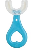 Lyra Professional Mas Lord Mavi U Şeklinde Çocuk Diş Fırçası 2-6 Yaş Silikon Malzemeden Yumuşak Tasarım