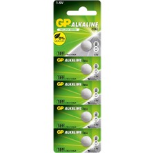 Dukkanıum Gp GP189-C5 LR54 AG10-LR1130 Alkalin Düğme Pil 5'li Paket