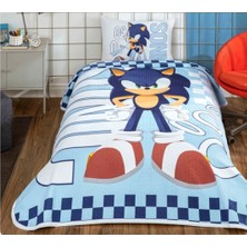 Taç Yeni Sezon Lisanslı Sonıc Speedy Tek Kişilik Pike Takımı