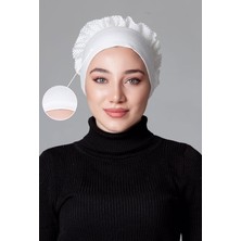 Nanak Krem Penye Fırfırlı Kaymayan Bone