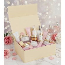 Ambalaj Modacısı Gift Box Mıknatıslı Yarım Kapak Krem ( 20,5X23X9 cm ) ( 5 Adet )