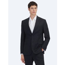 Kip Siyah Modern Fit %100 Yün Takım Elbise