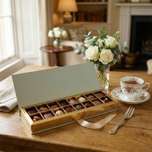 Ambalaj Modacısı Uzun Kitap Kapak Taslama - Çikolata Kutusu Mint Yeşili ( 38X11,5X3,5 cm ) 5 Adet