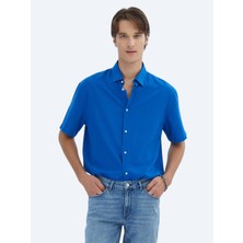 Kip Saks Oversize Fit Dokuma Casual %100 Pamuk Gömlek