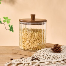 Mien Cam Kavanoz Valore Akasya Kapak 1670 ml BOR-0118