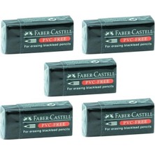 Faber-Castell Siyah Silgi 5'li PVC Free No:30 Küçük Boy Sarf Malzemeleri