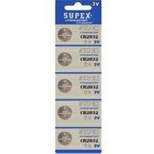 Rory Supex CR2032 3V Lityum 5li Blister Pil