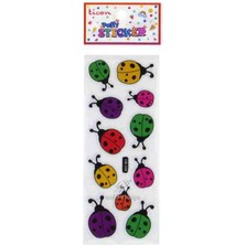 Ticon Sticker Puffy Kabartma Etiket 348899 Uğur Böceği