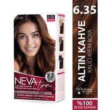 Nevaton 6.35 Altın Kahve Kalıcı Krem Saç Boyası