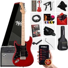 Midex RPH-31RD-50AMP Solak Elektro Gitar 50W Amfili Full Set