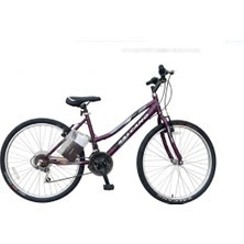 Salcano Excel 26 Lady Mor Siyah Gri Kız Dağ Bisikleti