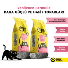 Kityus 2’li Avantaj Paketi Bebek Pudrası Kokulu Kedi Kumu 2x5 Lt Hızlı Topaklanma Özelliği