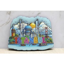 tp Buğz Ahşap Istanbul Temalı Magnet - Model 10