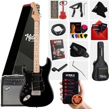 Midex RPH-31BK-50AMP Solak Elektro Gitar 50W Amfili Full Set