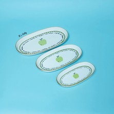 Miss Betty Mon Amour Porselen 3'lü Kayık Tabak