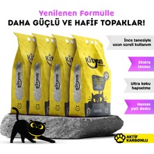 Kityus 4'lü Avantaj Paketi Aktif Karbonlu Kedi Kumu 20 Lt Topaklanma