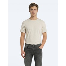 Kip Taş Düz %100 Pamuk T-Shirt